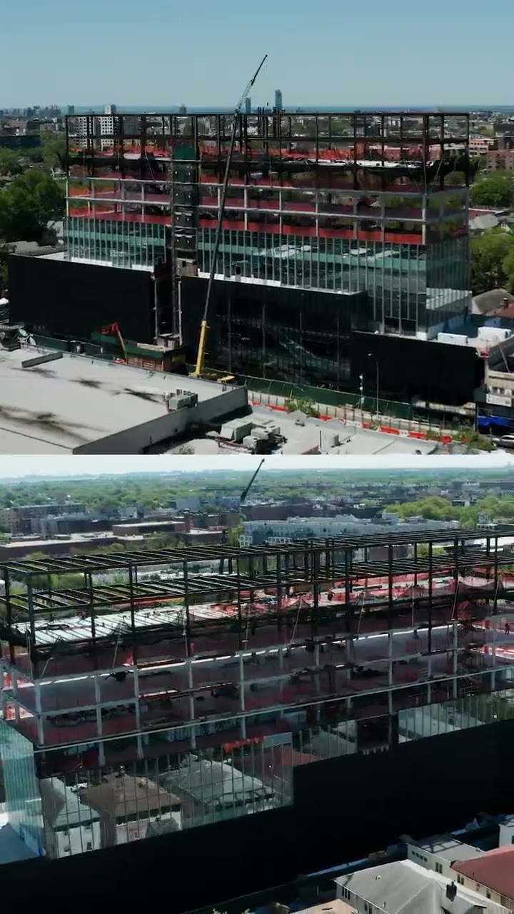 Construction progress — vertical cut - example video